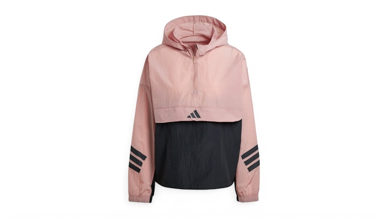Pre-owned Adidas Originals Women's Future Icons 3stripes Windbreaker In Warm Clay In Brown
