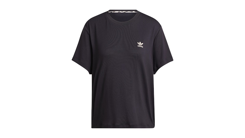 adidas Women's Leopard Trefoil Infill Tee Black - SS25 - US