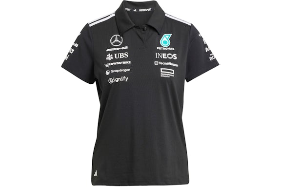 adidas donna Mercedes AMG Petronas Formula Team Polo Bianco/nero