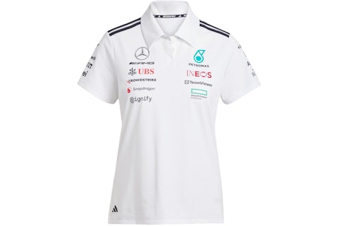 adidas donna Mercedes AMG Petronas Formula Team Polo Bianco