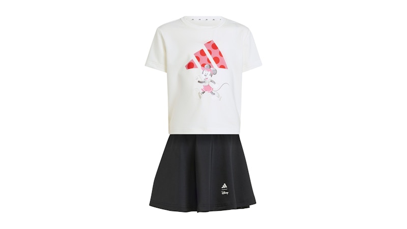 adidas Women's Mouse Tee Set Off White/Pink Fusion/Pure Ruby