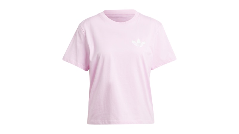 Pre-owned Adidas Originals Women's Ple Logo T-shirt In Orchid Fusion