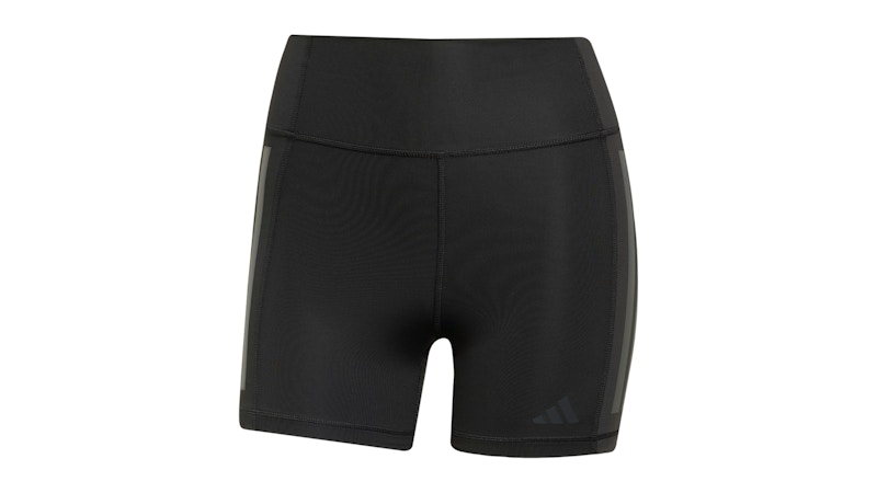 adidas Women's Optime 3-Stripes 1/4 Short Leggings Black