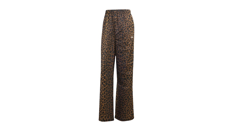 Pre-owned Adidas Originals Women's Originals Wide Leg Satin Joggers In Bronze Strata In Brown