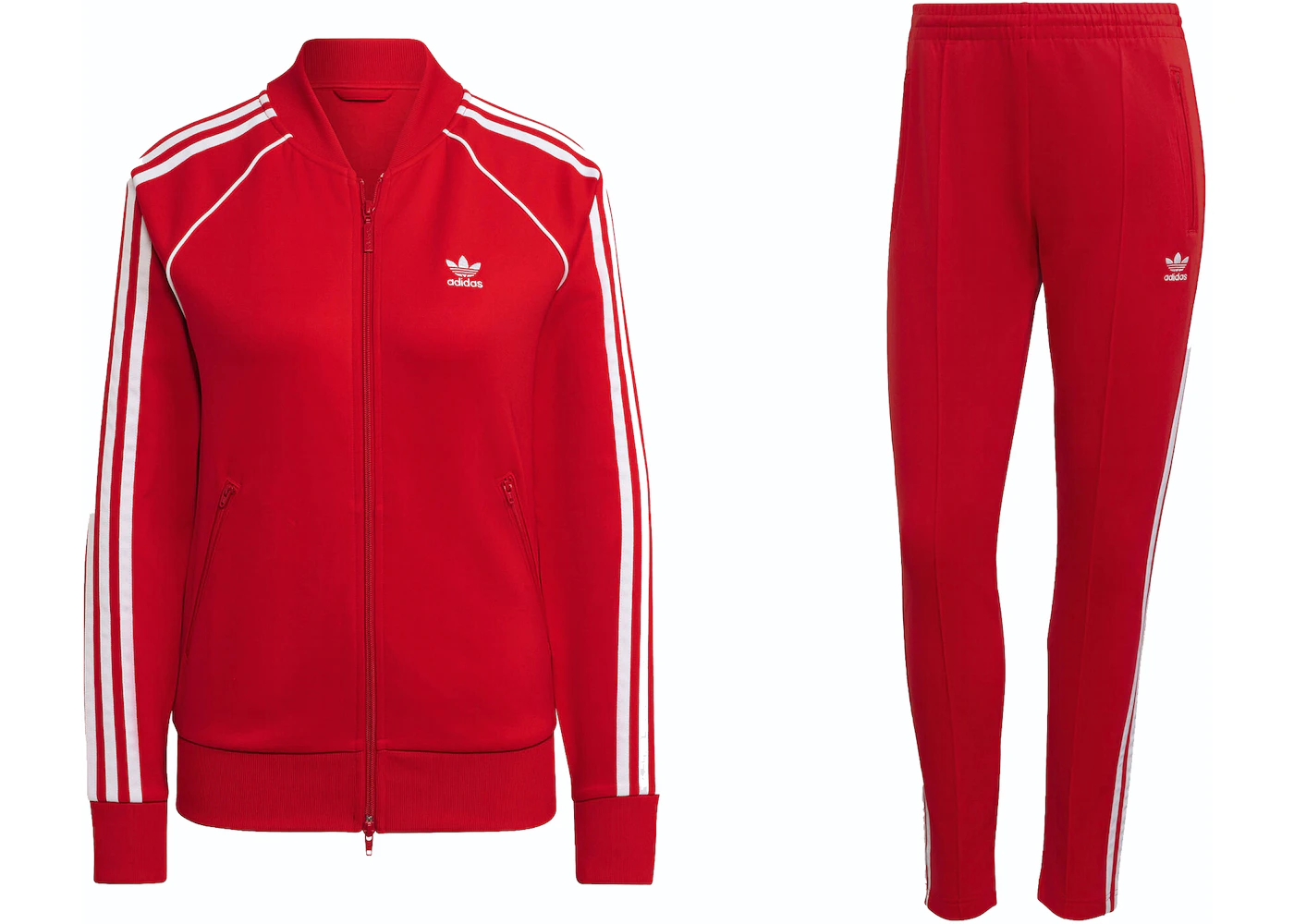 Adidas Women's Track Pants (Vivid Red, Size XL), Women's
