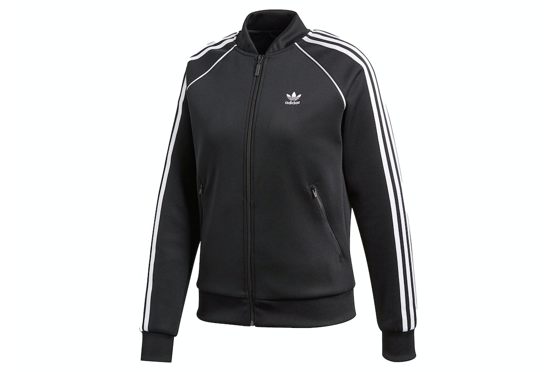 Pre-owned Adidas Originals Adidas Women's Sst Track Jacket Black/white