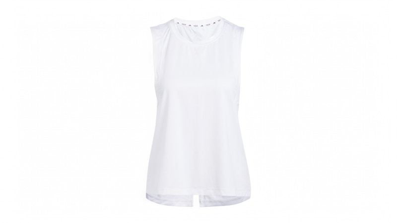Pre-owned Adidas Originals Women's Studio Tank Top In White/grey Two