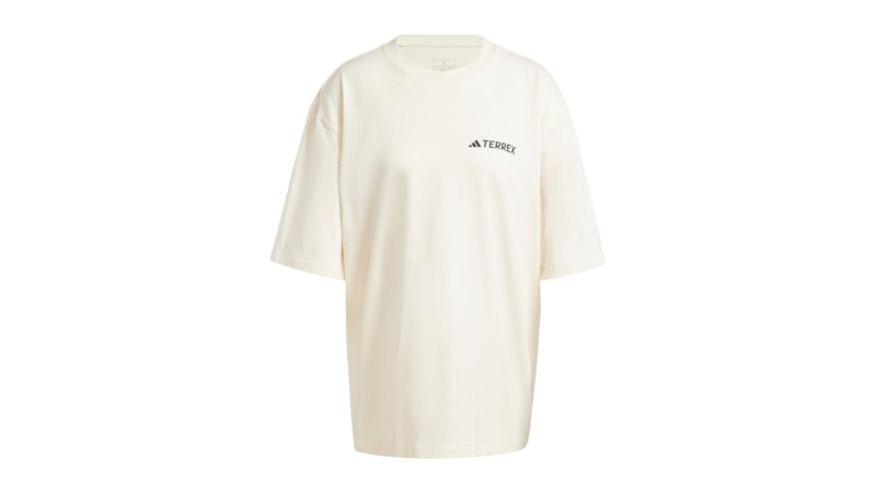 Pre-owned Adidas Originals Women's Terrex Back Graphic T-shirt In Non Dyed