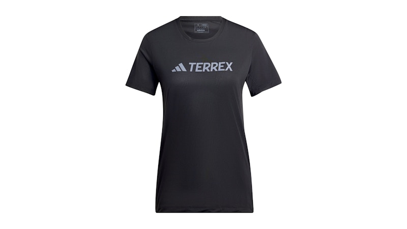 Pre-owned Adidas Originals Women's Terrex Endurance Tech T-shirt In Black