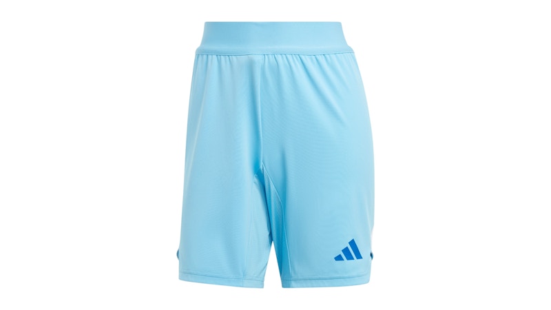 Pre-owned Adidas Originals Women's Tiro 24 Pro Goalkeeper Shorts In Semi Blue Burst
