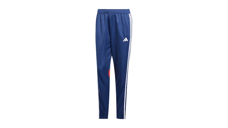 Pre-owned Adidas Originals Women's Tiro 25 Essentials Tracksuit Bottoms In Team Navy Blue/red