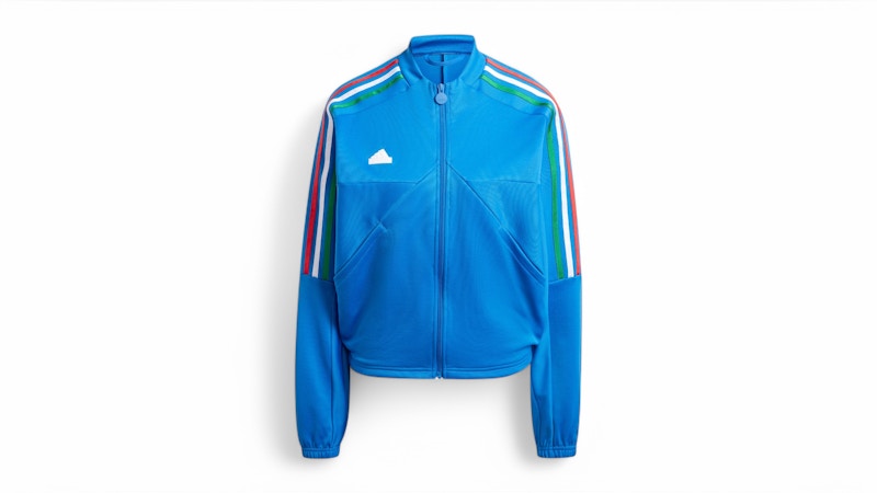 Pre-owned Adidas Originals Women's Tiro Cut 3stripes Track Top In Blue/green