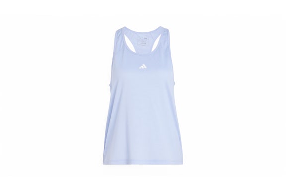 adidas femme Train Essentials Minimal Branding Racerback Tank Top Bleu Spark