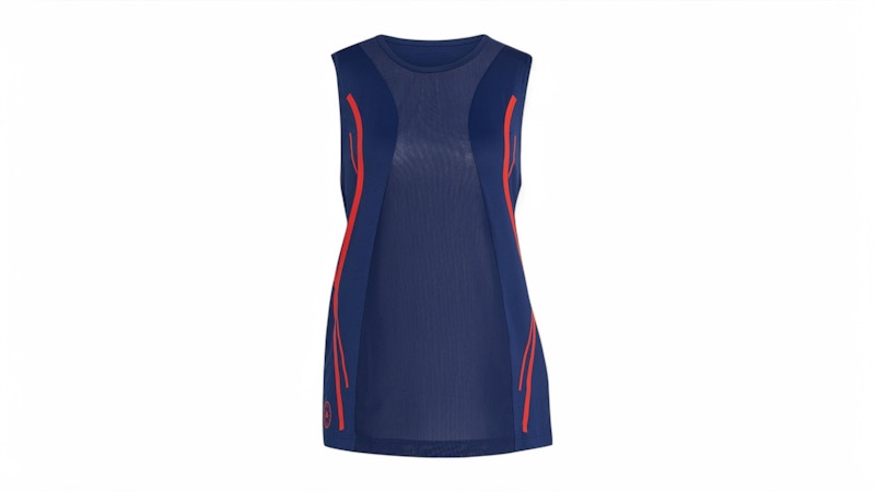Pre-owned Adidas Originals Women's Truepace Tank Top In Team Navy Blue 2