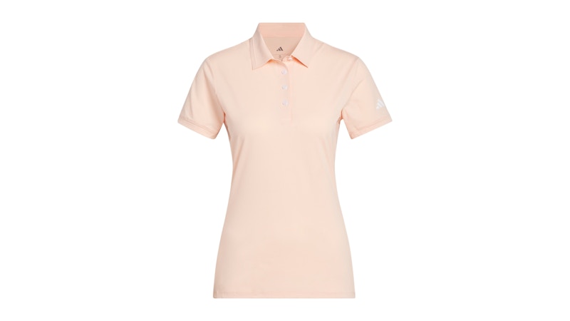 Pre-owned Adidas Originals Women's Ultimate365 Tour Twistknit Polo Shirt In Powder Coral