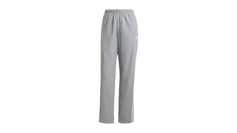 Pre-owned Adidas Originals Women's Woven Track Tracksuit Bottoms In Grey Three In Gray
