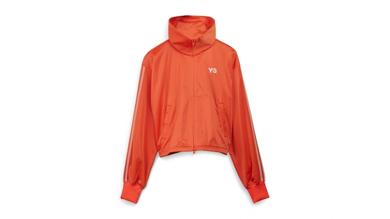 Pre-owned Adidas Originals Women's Y3 Firebird Track Top In Semi Solar Red/cream White