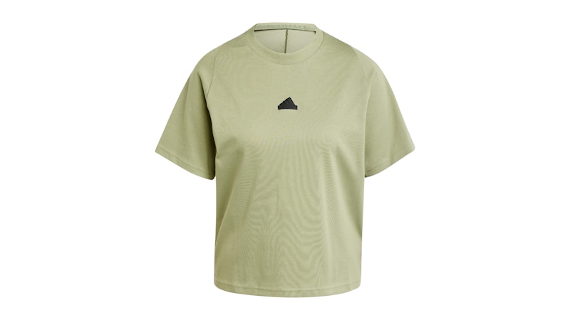 Pre-owned Adidas Originals Women's Z.n.e. T-shirt In Tent Green