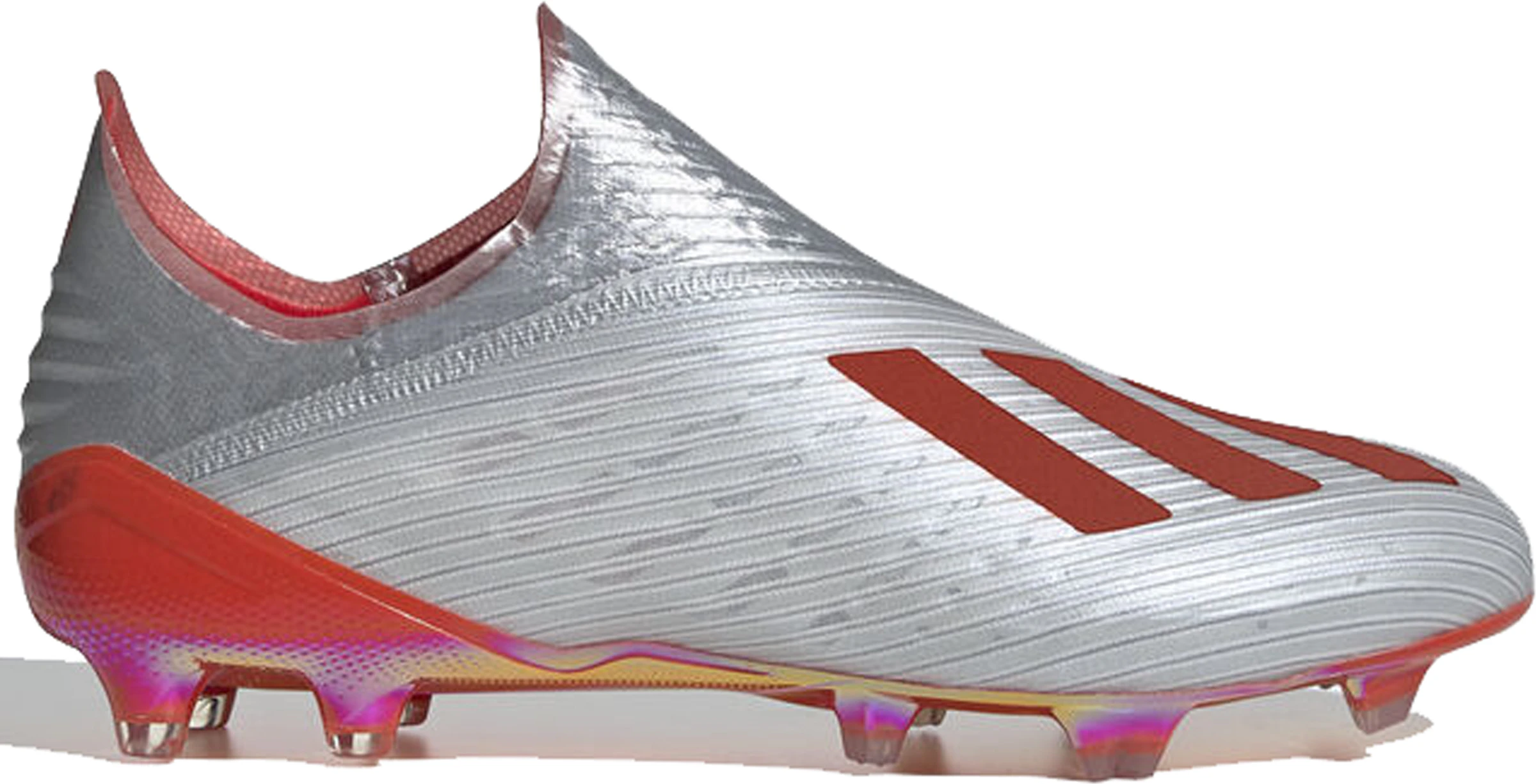 adidas X Firm Ground Cleat Silver Metallic Hi Res Red - F35322 - ES