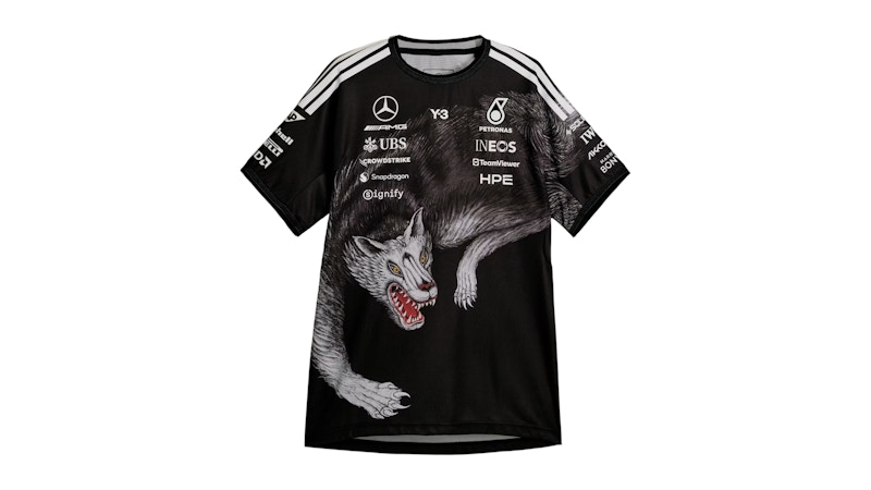 adidas x Y-3 Mercedes amg petronas formula 1 team driver Jersey Black ...