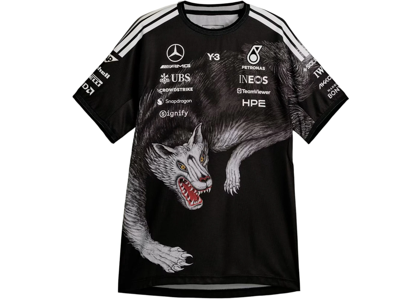 adidas x Y-3 Mercedes amg petronas formula 1 team driver Jersey Black ...