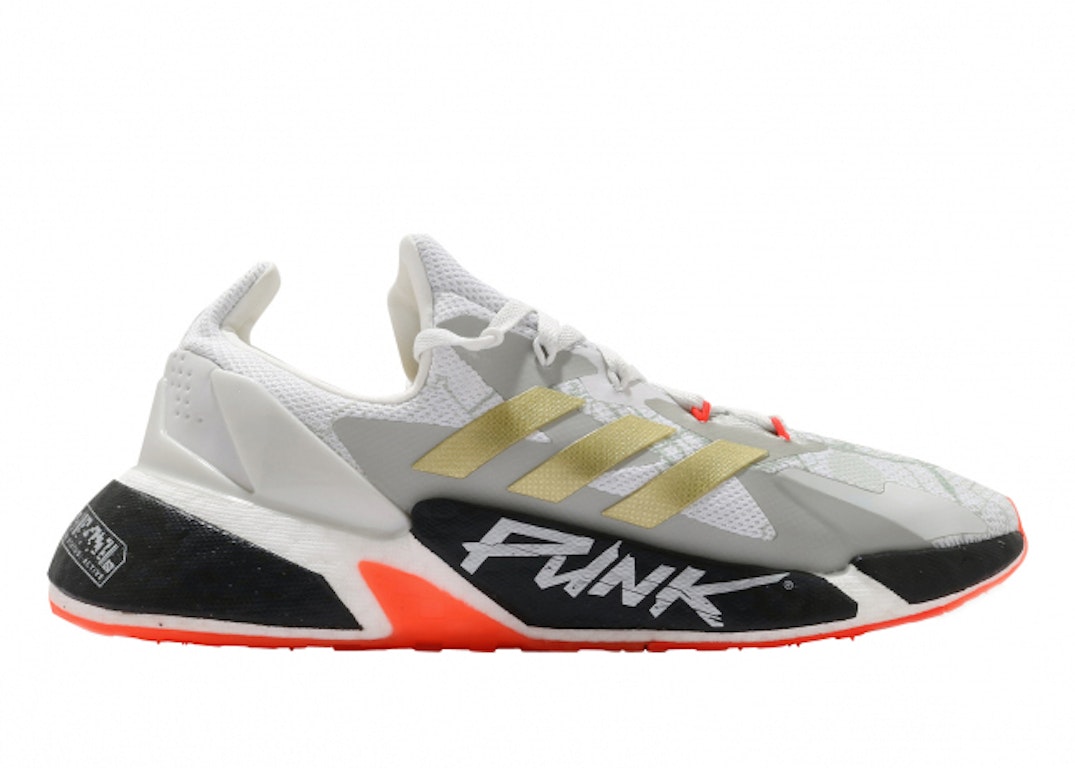 Pre-owned Adidas Originals Adidas X9000l4 Cyberpunk 2077 Crystal White Gold In Crystal White/gold Metallic/solar Red
