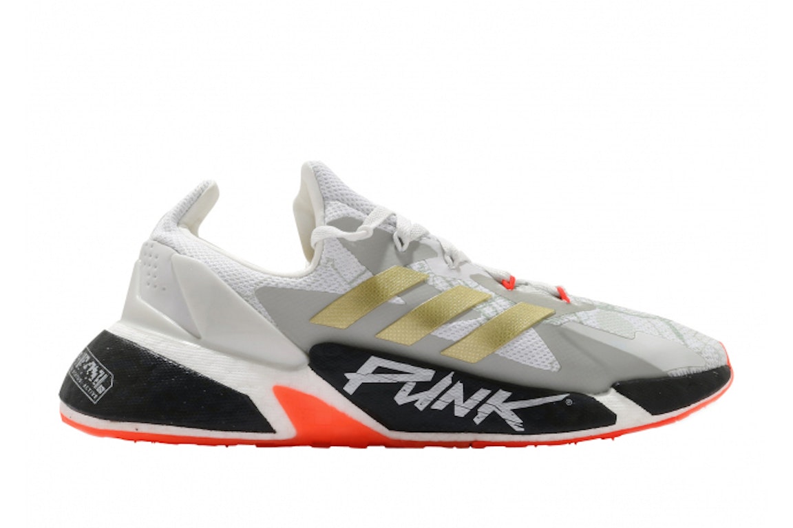 Pre-owned Adidas Originals Adidas X9000l4 Cyberpunk 2077 Crystal White Gold In Crystal White/gold Metallic/solar Red