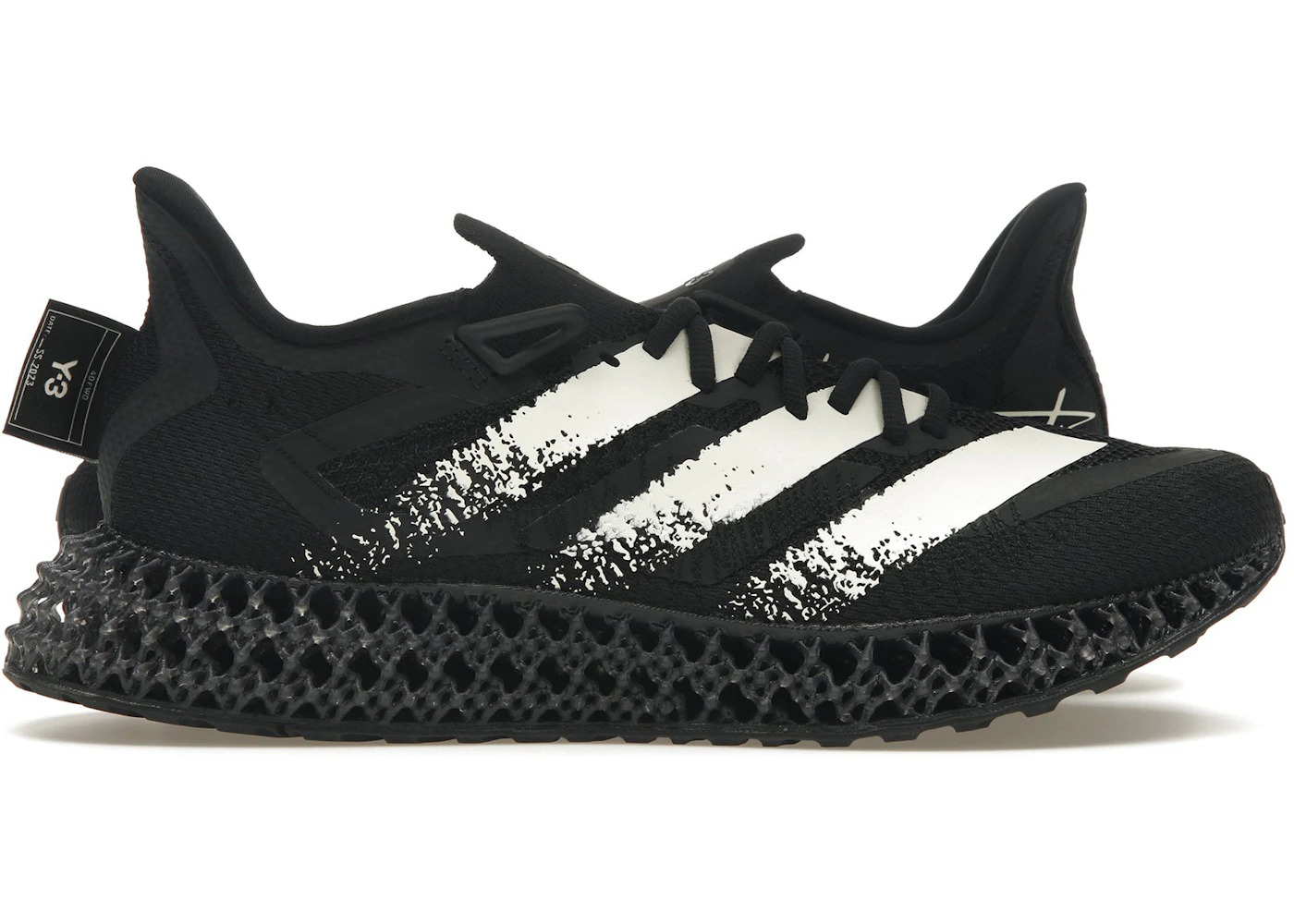 adidas Y-3 4D Runner FWD Black White Men's IE9396 US