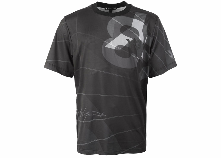 adidas Y-3 All Over Print Football Shirt Black メンズ - JP