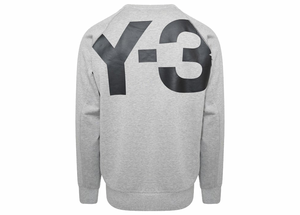 adidas Y-3 Classic Crew Logo Back Sweater Gray/Heather Gray
