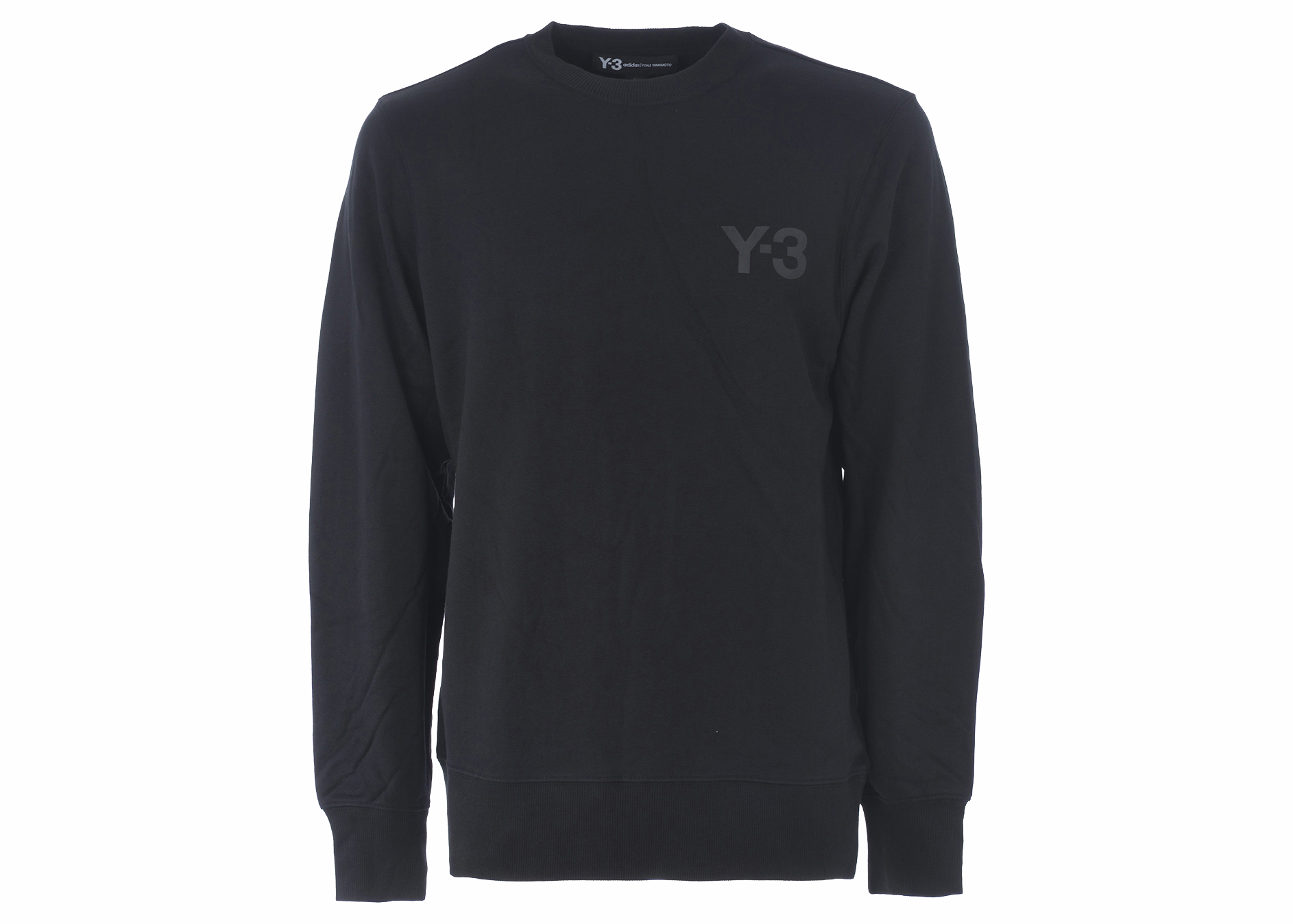 adidas Y-3 Classic Logo Front Crew Sweater Black Men's - US