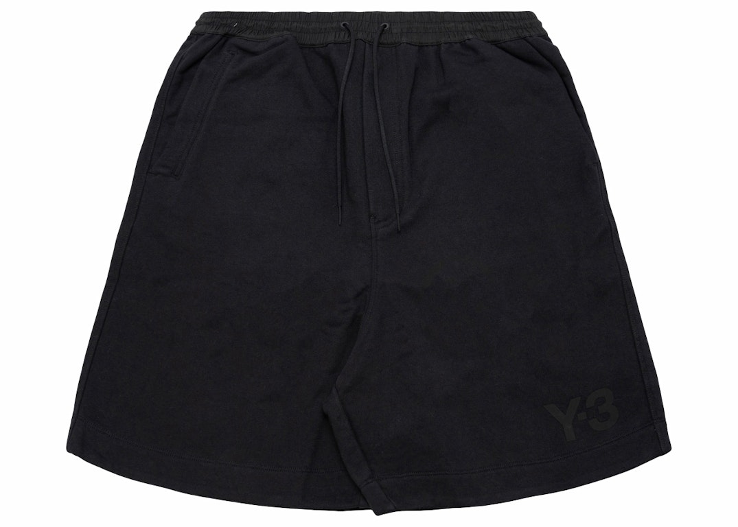 Pre-owned Adidas Originals Adidas Y-3 Classic Terry Shorts Black