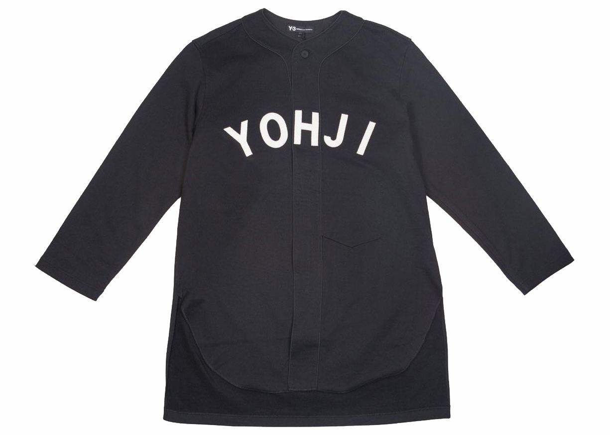 adidas Y-3 FT Yohji Letters Baseball Shirt Black/Off White