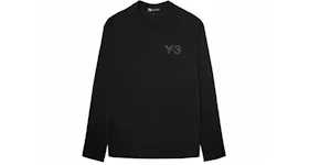 adidas Y-3 Logo Long Sleeve Tee Black