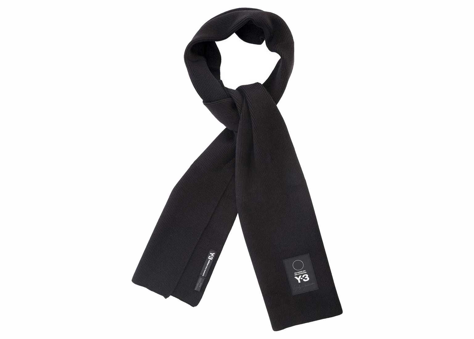 adidas Y-3 Logo Scarf Black