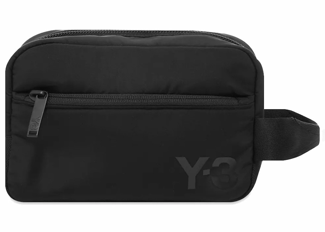Pre-owned Adidas Originals Adidas Y-3 Necessaire Kit Toiletry Bag Black