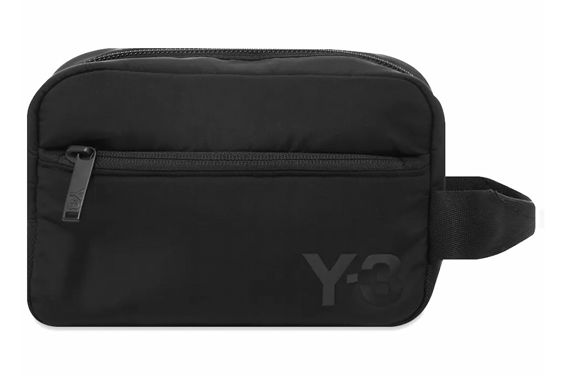 Pre-owned Adidas Originals Adidas Y-3 Necessaire Kit Toiletry Bag Black
