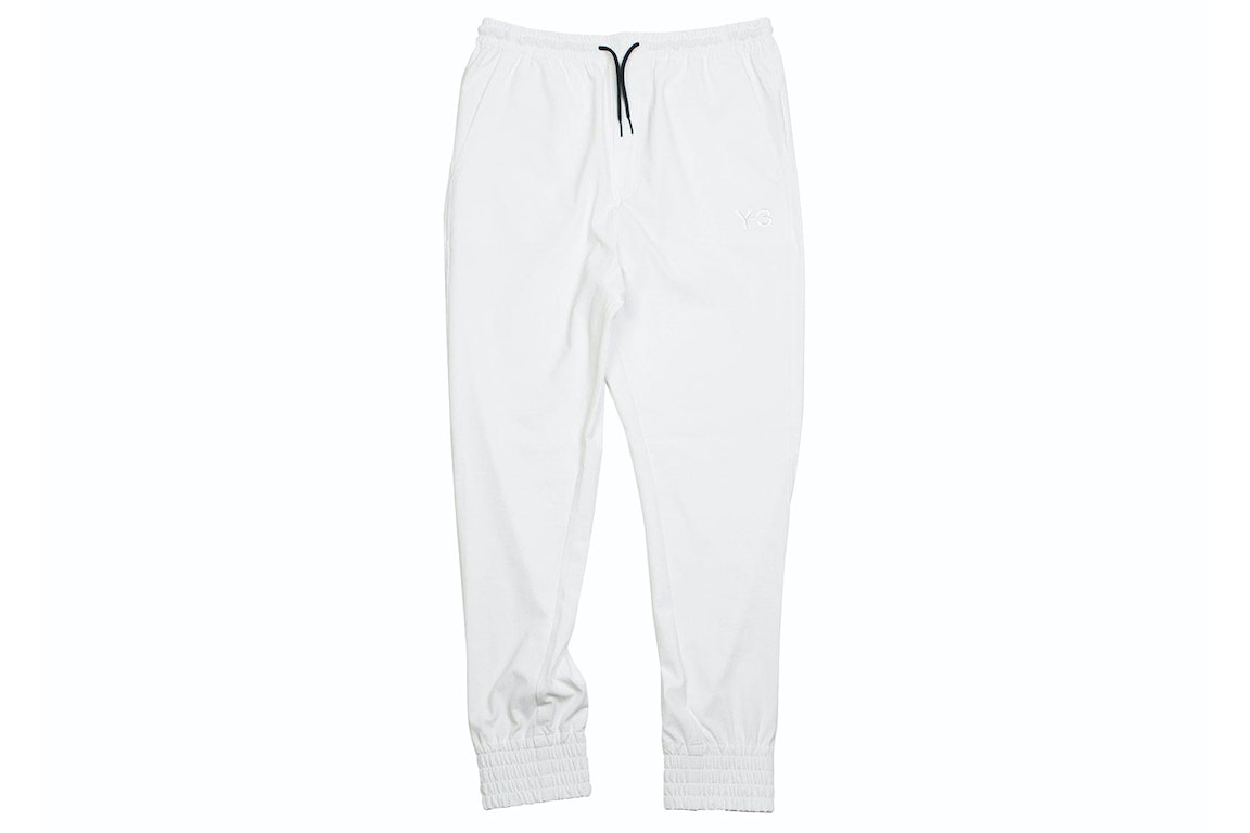 Pre-owned Adidas Originals Adidas Y-3 Pu Cuff Pants White/black