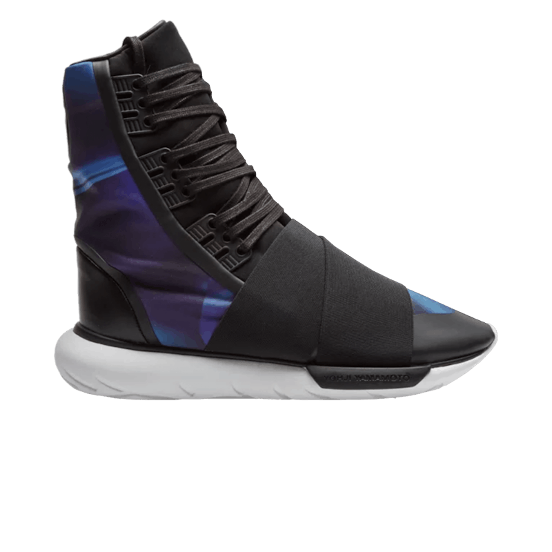 Pre-owned Adidas Originals Men's Adidas Y3 Qasa Boot Sneakers In Purple/aop Continuum/core Black
