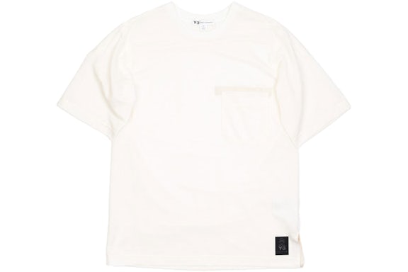 adidas Y-3 Raw Kurzarm-T-Shirt Ungefärbt