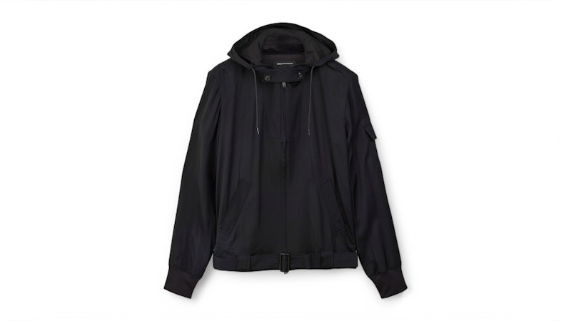 Y-3 ADIDAS RAYON TWILL HOODED TOP M