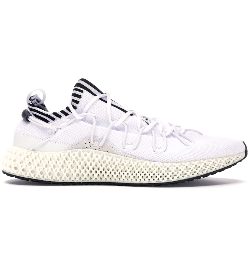 Sneaker Y3 Runner 4d Adidas Y-3 Runner 4D II White Black Men's