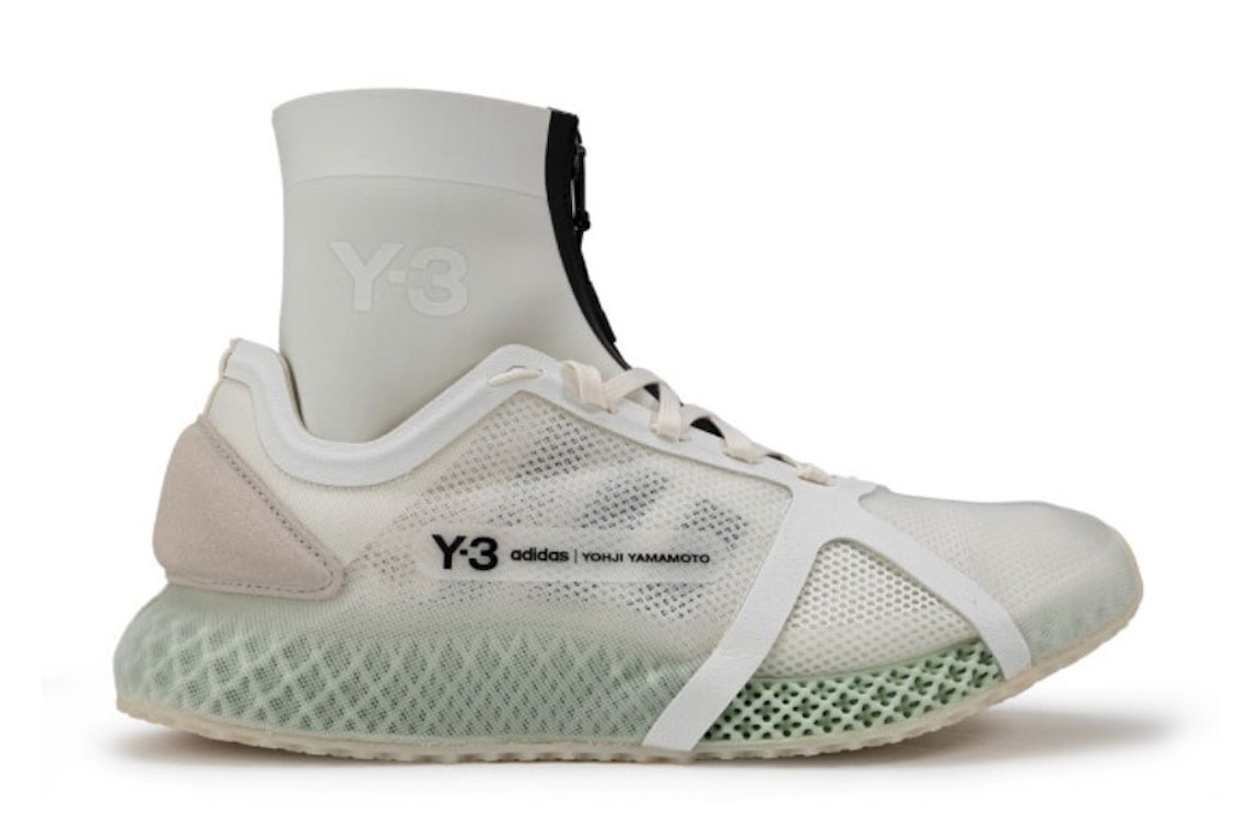 Pre-owned Adidas Originals Adidas Y-3 Runner 4d Iow Core White In Core White/off White/black