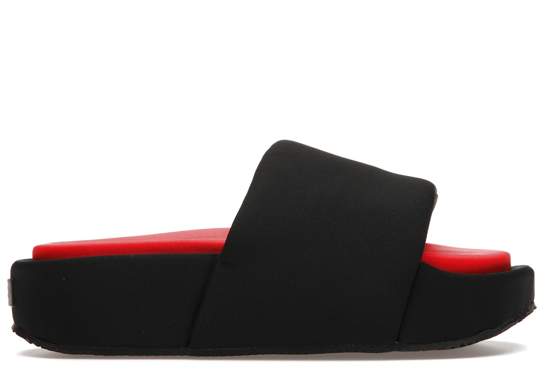 Pre-owned Adidas Originals Adidas Y-3 Slide Black Red In Black/black/red
