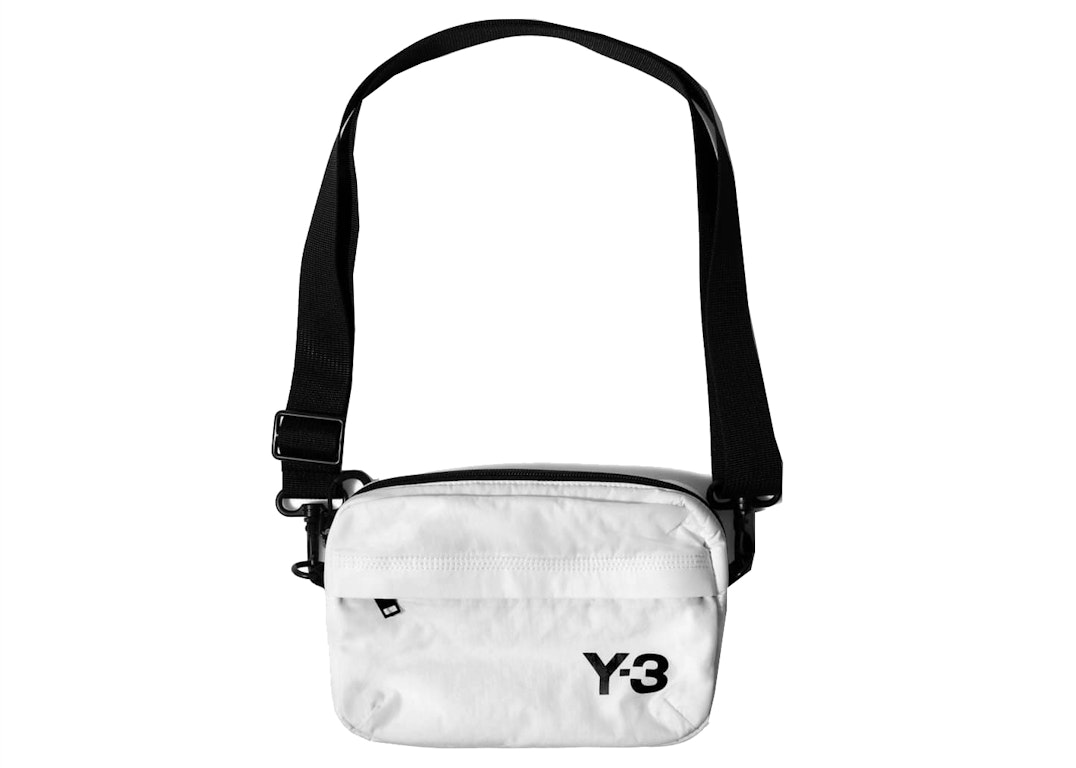 Pre-owned Adidas Originals Adidas Y-3 Sling Bag White/off White