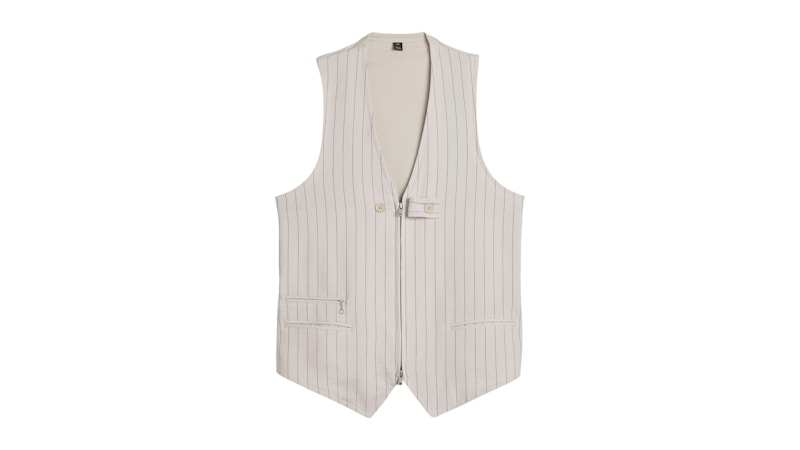 トップス MSCHF HOODED STRIPE VEST adidas Y-3 Uniform Pinstripe Tailored Vest Chalk Pearl Men's