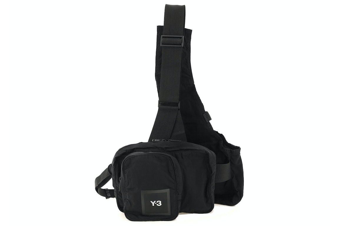 Pre-owned Adidas Originals Adidas Y-3 Vest Bag Black