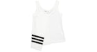 adidas Y-3 Mujer Camiseta de tirantes 3 Rayas Blanco/Negro