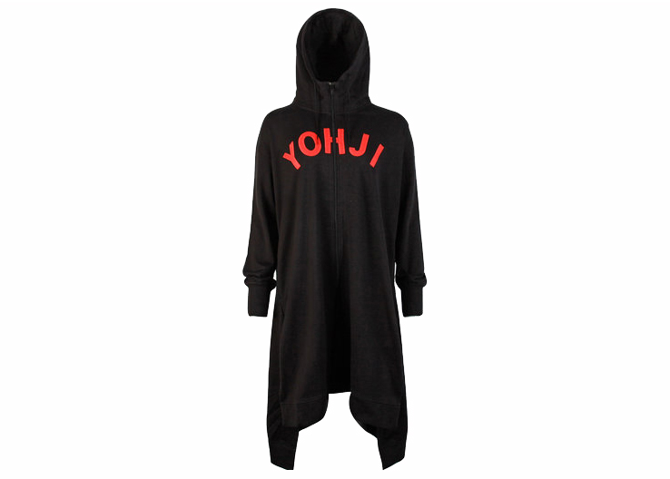 adidas Y-3 Women Yohji Letters Full Zip Long Hoodie Black/Red - US