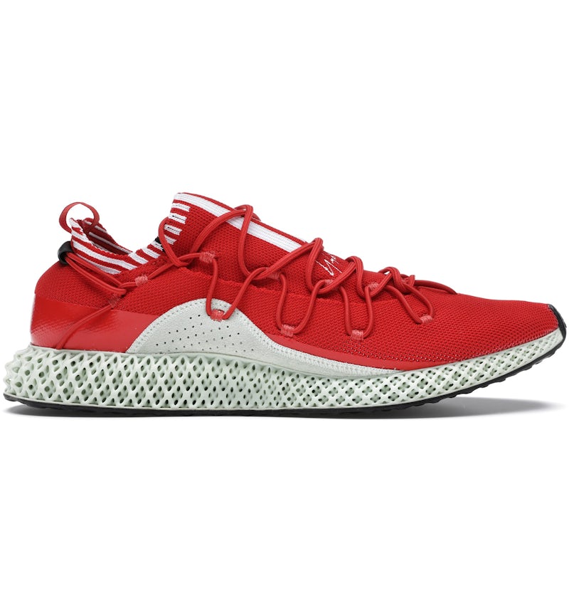 Mens Y3 Red Y3 Trainers Adidas Y3 Runner 4D Red Men's F99805 US